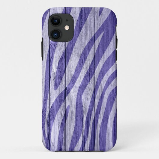Zebra Print auf Holz #17 Case-Mate iPhone Hülle (Rückseite)