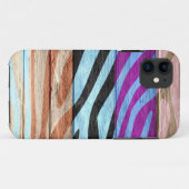 Zebra Print auf Holz #22 Case-Mate iPhone Hülle (Rückseite (Horizontal))