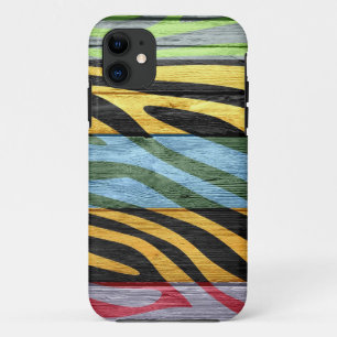 Zebra Print auf Holz #2 Case-Mate iPhone Hülle