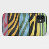 Zebra Print auf Holz #2 Case-Mate iPhone Hülle (Rückseite (Horizontal))