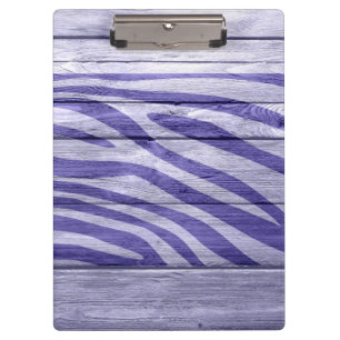 Zebra Print auf Holz #5 Klemmbrett