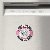 Zebra Print & Baby Carriage Foto Insert Magnet (In Situ (Geschirrspüler))