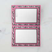 Zebra Print & Baby Carriage Karte (Innenseite)