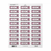 Zebra Print & Baby Carriage Return Label (Vorne)