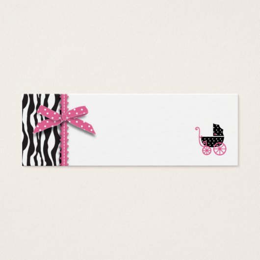 Zebra Print & Baby Carriage - Tag (Vorderseite)