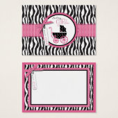 Zebra Print & Baby Carriage - Tag (Vorne & Hinten)