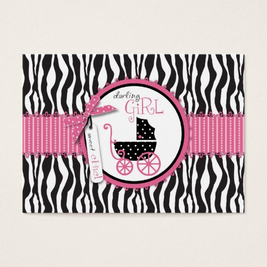 Zebra Print & Baby Carriage - Tag (Vorderseite)