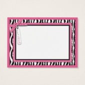 Zebra Print & Baby Carriage - Tag (Rückseite)