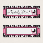 Zebra Print & Baby Carriage - Tag (Vorne & Hinten)