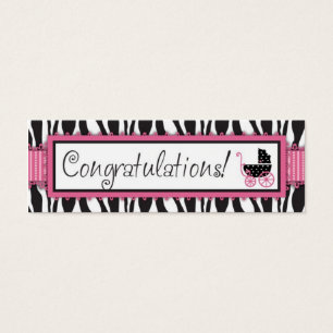 Zebra Print & Baby Carriage - Tag