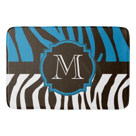 Zebra Print Badematte (Vorderseite)