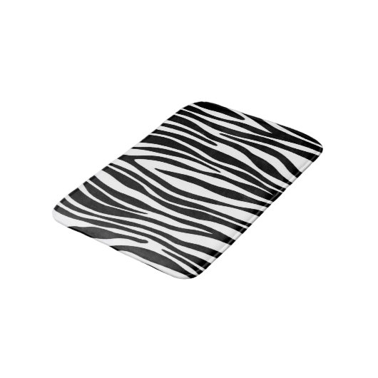 Zebra Print Badematte (Schrägansicht)