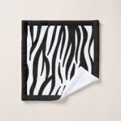 Zebra Print Badewanne Handtuch Set (Waschlappen)