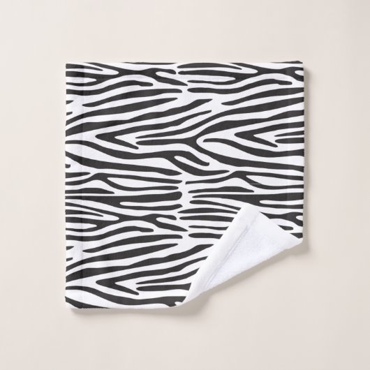 Zebra Print Badewanne Handtuch Set (Waschlappen)