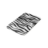 Zebra Print Bath Mat Badematte (Schrägansicht)