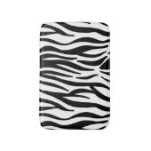 Zebra Print Bath Mat Badematte (Vorderseite Vertikal)