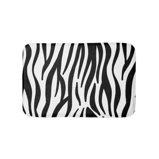 Zebra Print Bath Mat Badematte (Vorderseite)