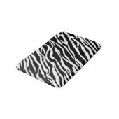 Zebra Print Bath Mat Badematte (Schrägansicht)