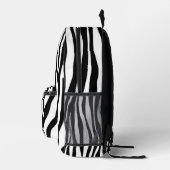 Zebra Print Bedruckter Rucksack (Rechts)