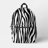 Zebra Print Bedruckter Rucksack (Vorderseite)