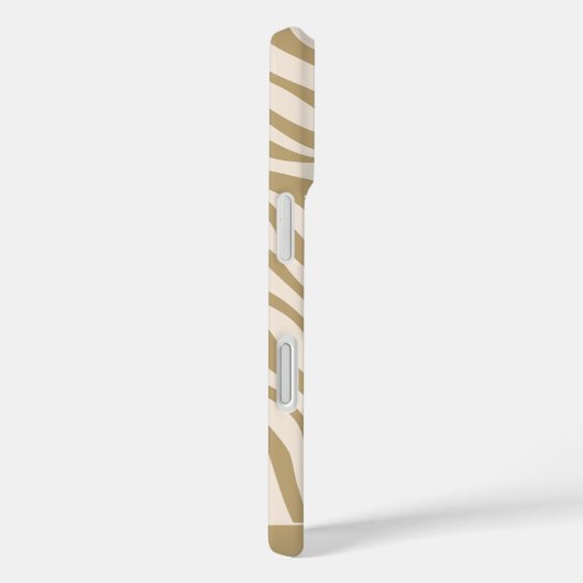 Zebra Print-Beige- Case-Mate iPhone Hülle (Rückseite / Rechts)