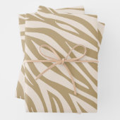 Zebra Print-Beige- Geschenkpapier Set (Beispiel)