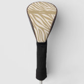 Zebra Print-Beige- Golf Headcover (Vorderseite)