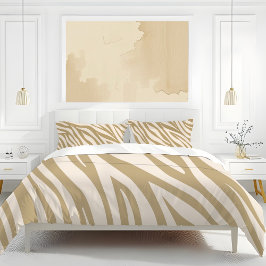 Zebra Print-Beige- Kissenbezug
