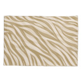 Zebra Print-Beige- Kissenbezug (Rückseite)