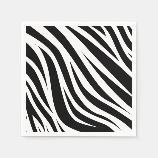 Zebra Print Birthday Party Kinder Serviette (Vorderseite)
