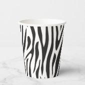 Zebra Print Black and White Party  Pappbecher (Vorderseite)