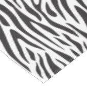Zebra Print Black and White Party Tablecloth Tischdecke (Schrägansicht)