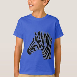 Zebra Print Black and White Stripes T-Shirt