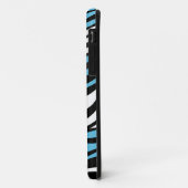 Zebra Print Blue Mix iPhone 5 Fall Case-Mate iPhone Hülle (Hinten/Links)