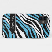 Zebra Print Blue Mix iPhone 5 Fall Case-Mate iPhone Hülle (Rückseite (Horizontal))