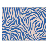 Zebra Print Blue Zebra Stripes Animal Print Tischdecke (Vorderseite (Horizontal))