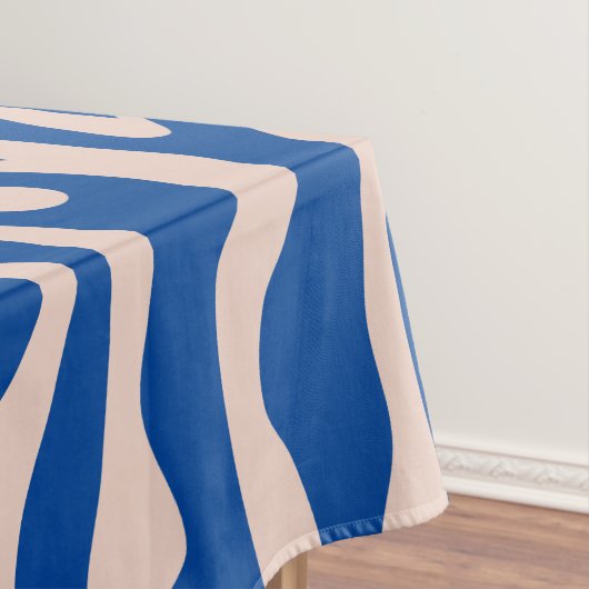 Zebra Print Blue Zebra Stripes Animal Print Tischdecke (Beispiel)