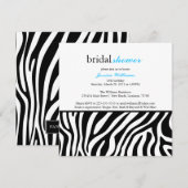 Zebra Print Brautparty Einladung (Vorne/Hinten)