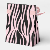 Zebra Print Brautparty Geschenkschachtel (Rückseite)