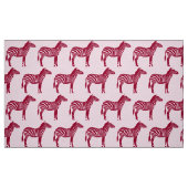 Zebra Print - Burgund und Rosa Stoff (Fat Quarter (45,7 x 55,9 cm))