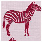 Zebra Print - Burgund und Rosa Stoff (Nahaufnahme)