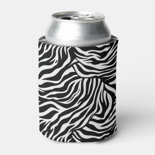 Zebra Print Can Cooler Dosenkühler (Kanne Vorderseite)
