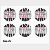 Zebra print Candy Buffet Sticker (Blatt)