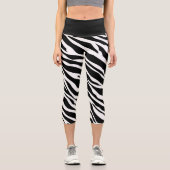Zebra Print Capri Leggings (Vorderseite)