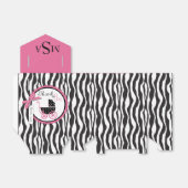 Zebra Print & Carriage Baby Dusche Geschenkboxen Geschenkschachtel (Ungefaltet)