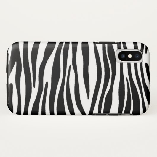 Zebra Print Case-Mate iPhone Hülle (Rückseite (Horizontal))