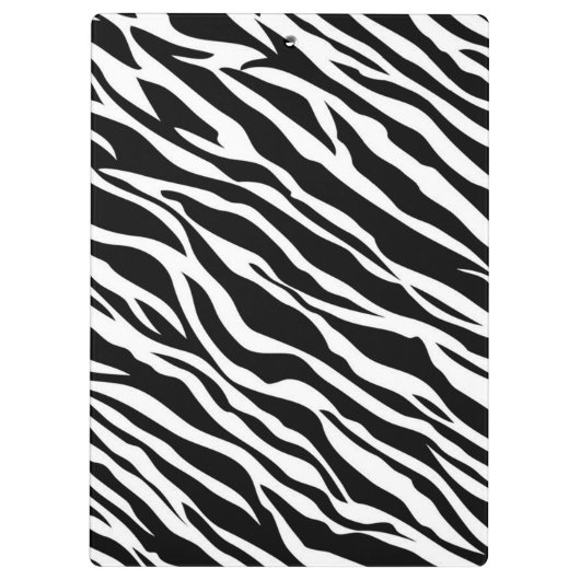Zebra Print Clipboard Klemmbrett (Rückseite)