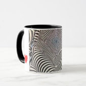 Zebra Print Coffee Mug Tasse (Vorderseite Links)