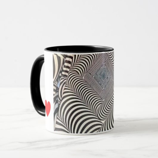Zebra Print Coffee Mug Tasse (Vorderseite Links)