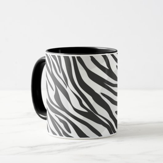 Zebra Print Combo Tasse, 325 ml Tasse (Vorderseite Links)